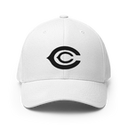 The CC Cap Crypto Flexfit Hat - white front view