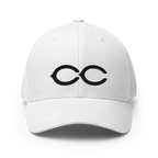 The Monogram Crypto Flexfit Hat - white front view