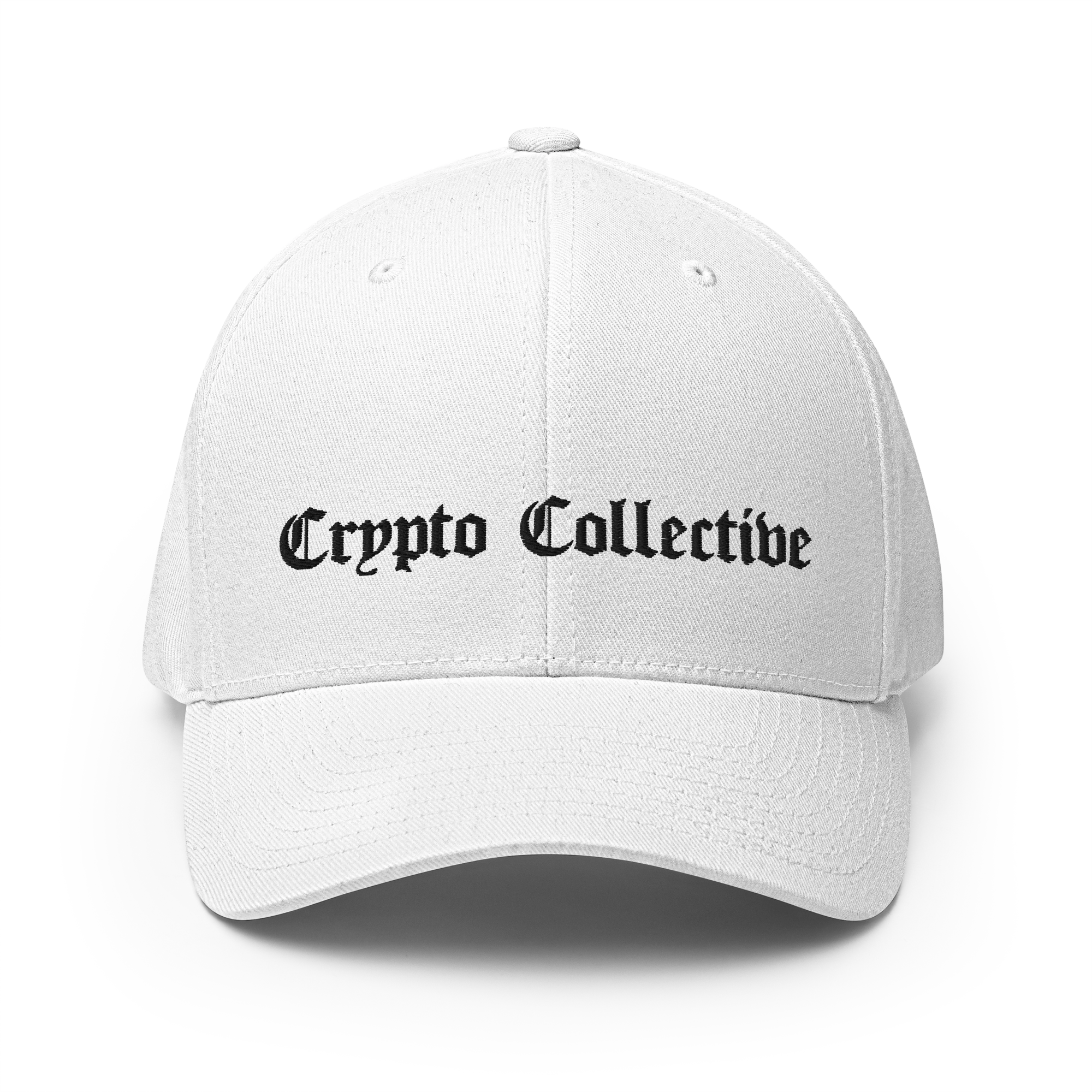 The OG Crypto Flexfit Hat - white front view