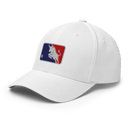 Bull Market Crypto Flexfit Hat - white left-front view