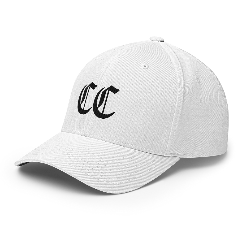 CC Signature Crypto Flexfit Hat - white left-front view
