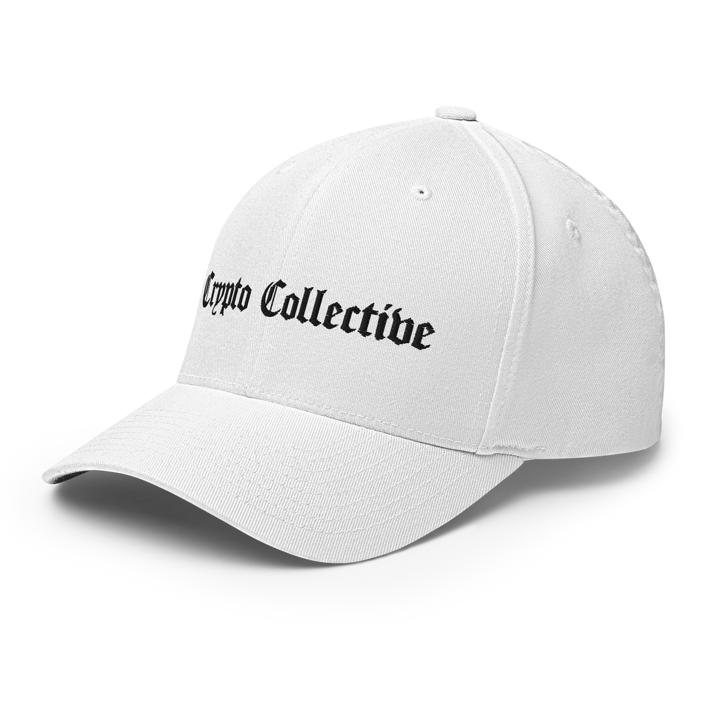 The OG Crypto Flexfit Hat - white left-front view
