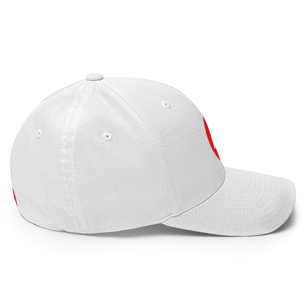 Embroidered Avalanche AVAX crypto hat white - right side view