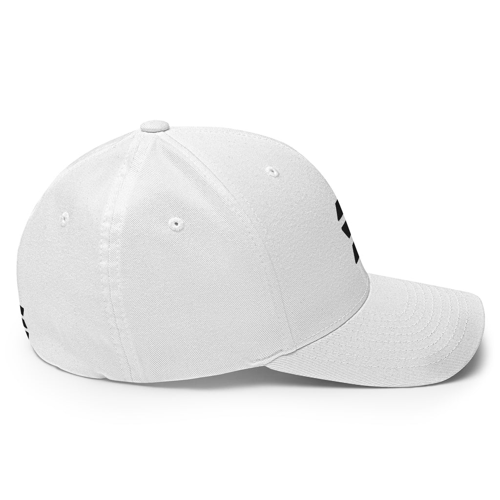 Embroidered Solana SOL crypto hat white - right side view