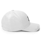 Embroidered Bitcoin BTC hat Design 2 black - right side view
