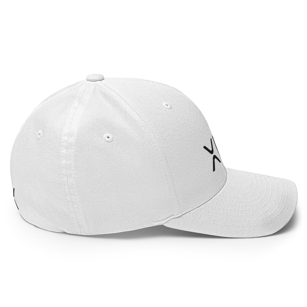 Embroidered XRP Ripple crypto hat white - right side view
