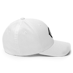 The CC Cap Crypto Flexfit Hat - white right-side view