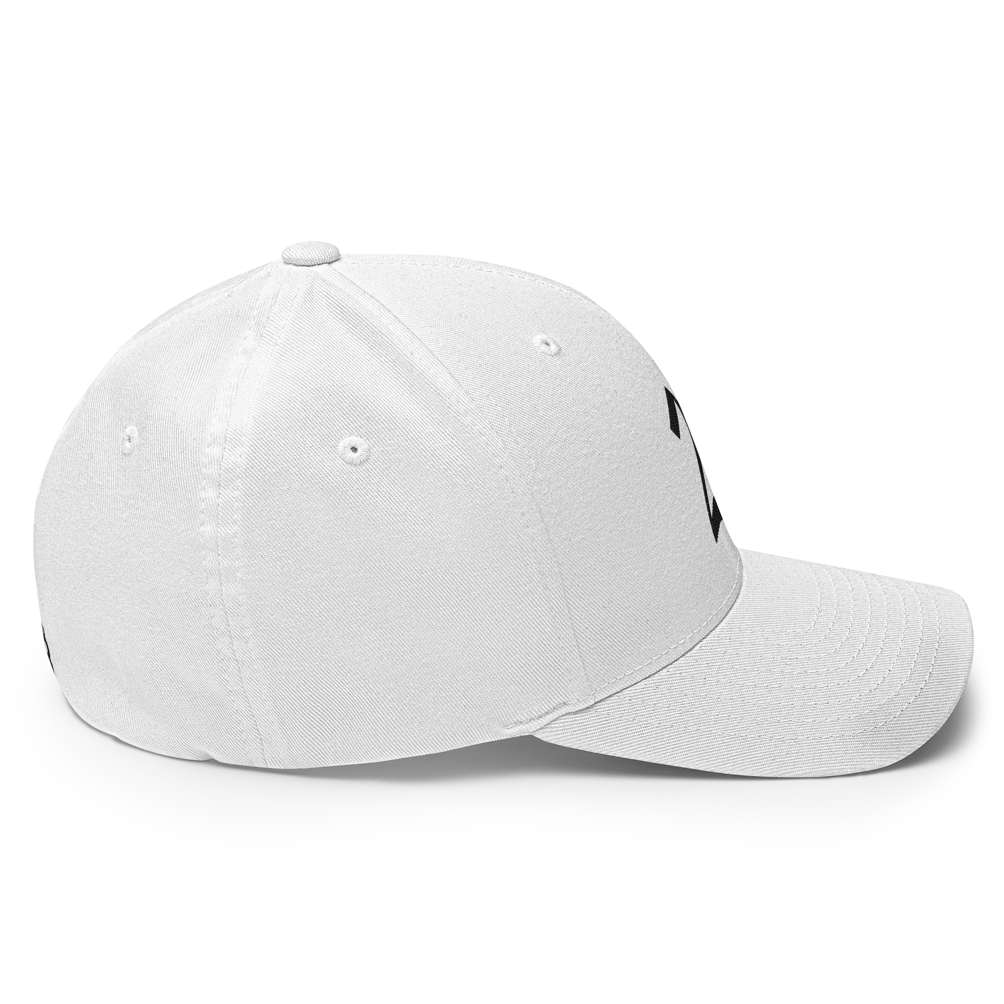 21 Million Crypto Flexfit Hat - white right-side view