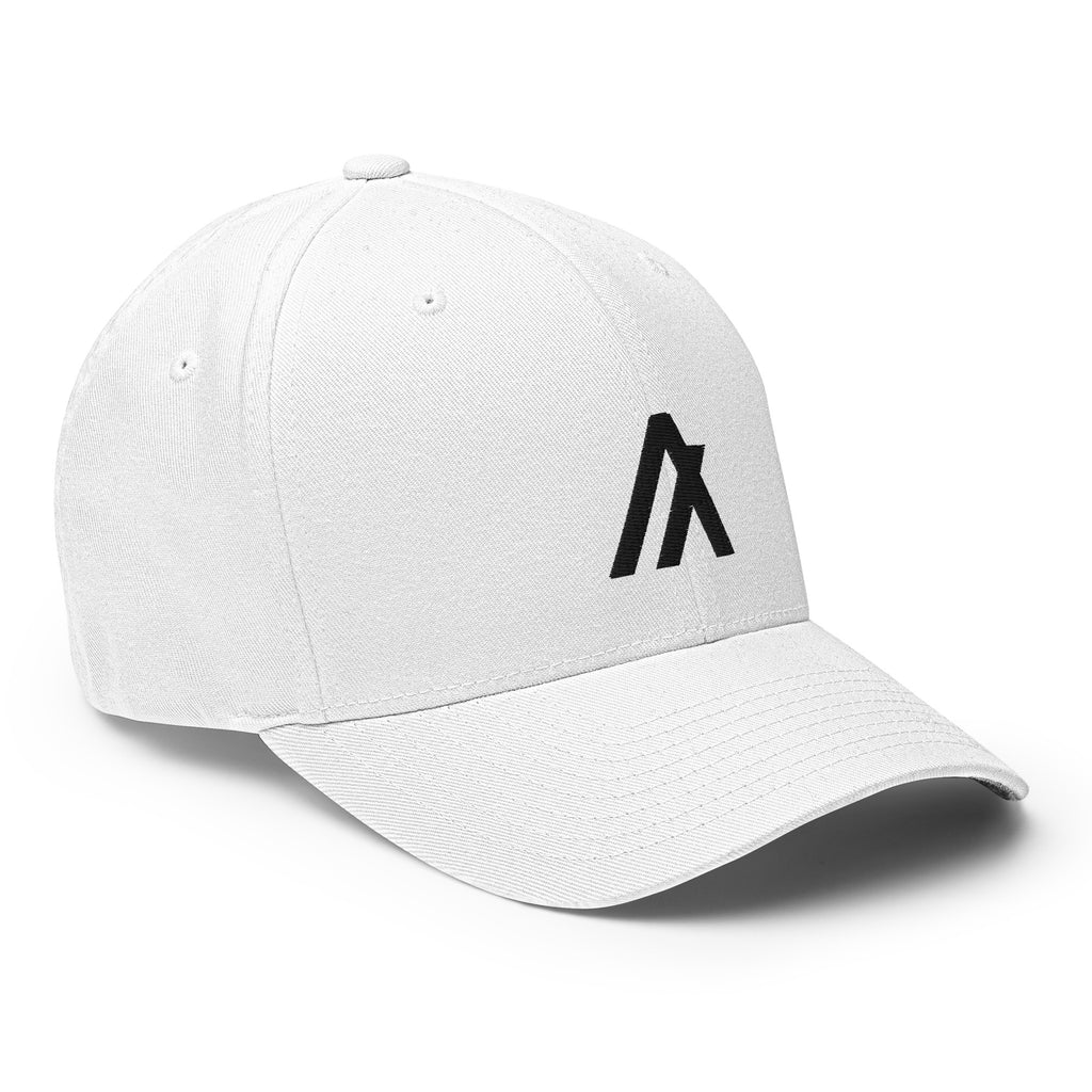 Embroidered Algorand FlexFit Hat Design 2 - white right front ALGO