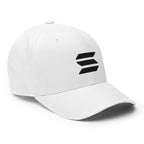 Embroidered Solana FlexFit Dad Hat - white right front SOL logo