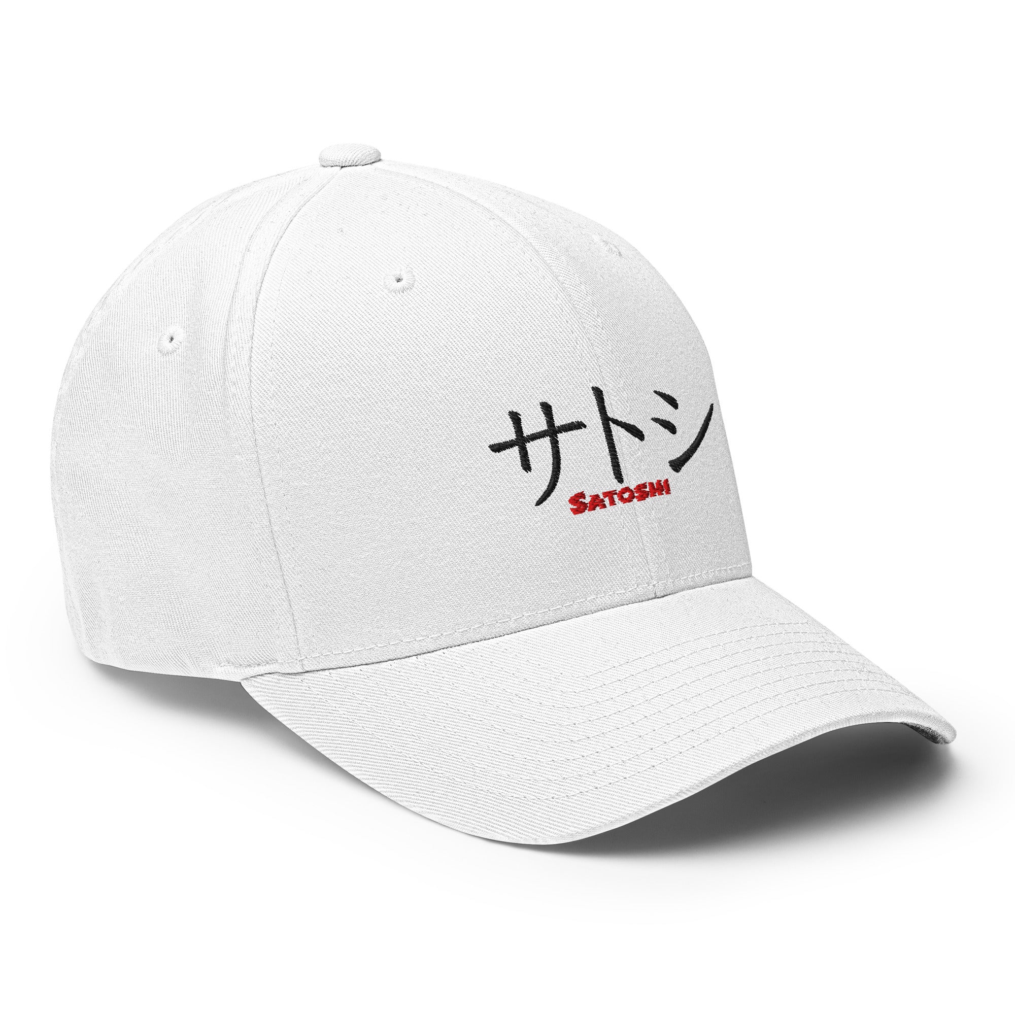 Embroidered Satoshi Katakana FlexFit Dad Hat
