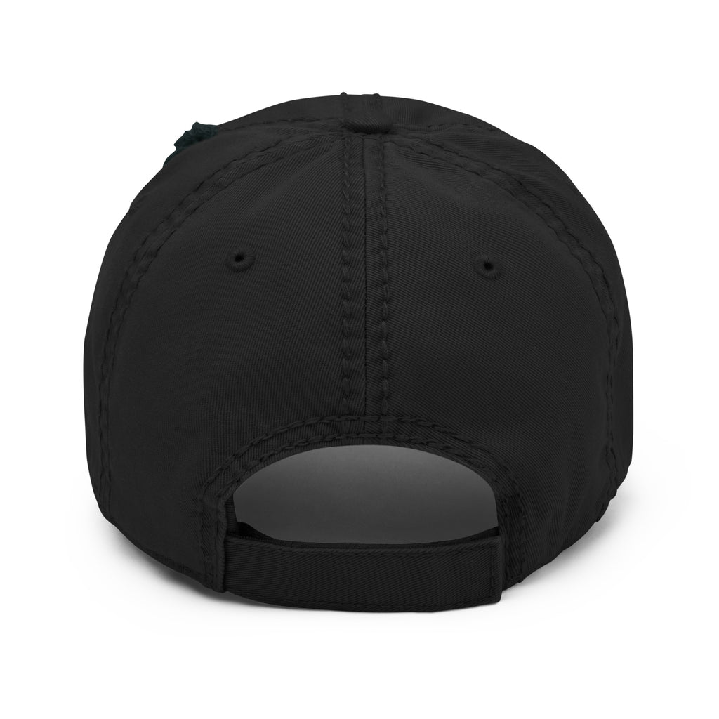 Embroidered Bitcoin Distressed Dad Hat