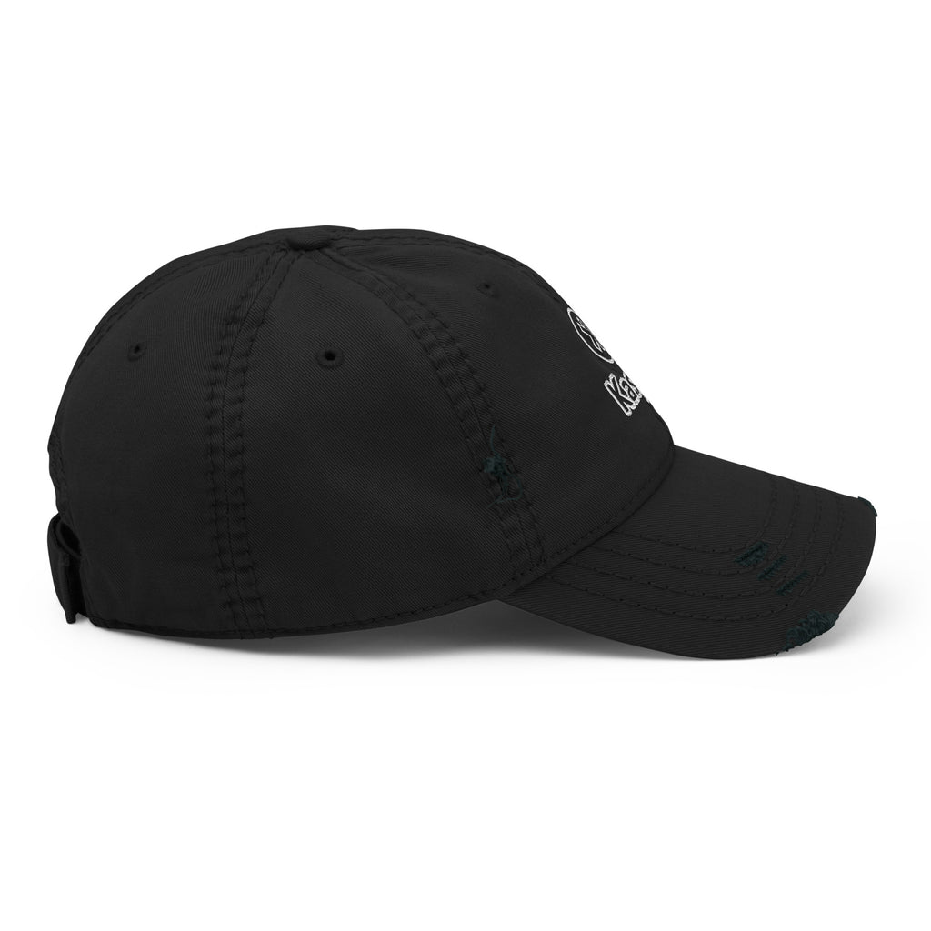 Kaspa Distressed Dad Hat - lifestyle worn view