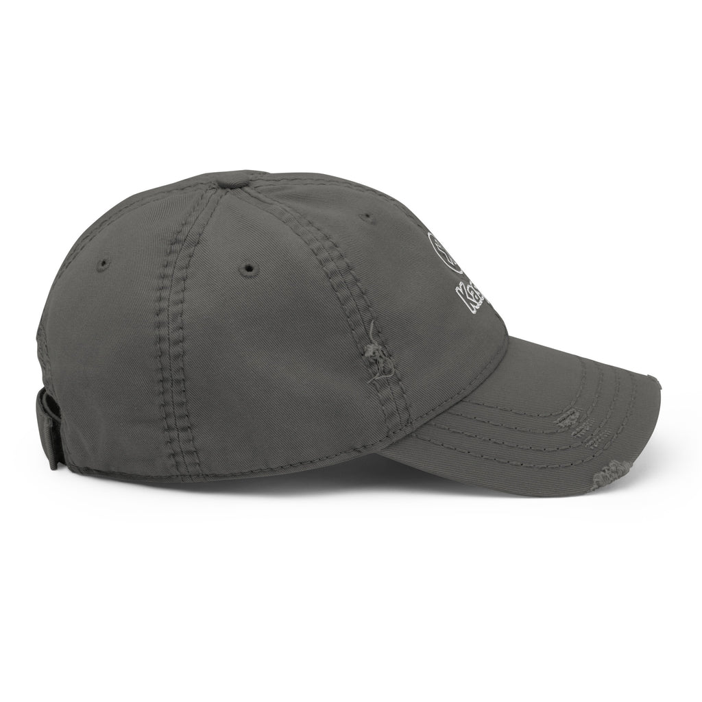 Embroidered Kaspa Distressed Dad Hat
