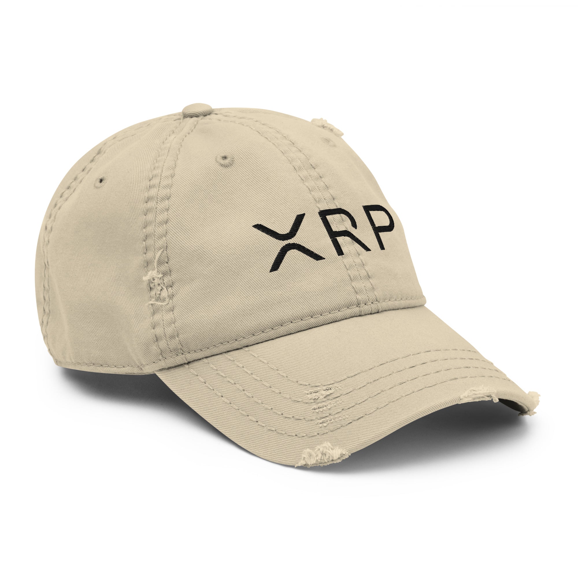 Embroidered XRP Distressed Dad Hat