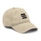 Solana SOL distressed crypto hat - back view