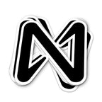 NEAR Protocol Logo Waterproof Vinyl Crypto Sticker - NEAR logo front view