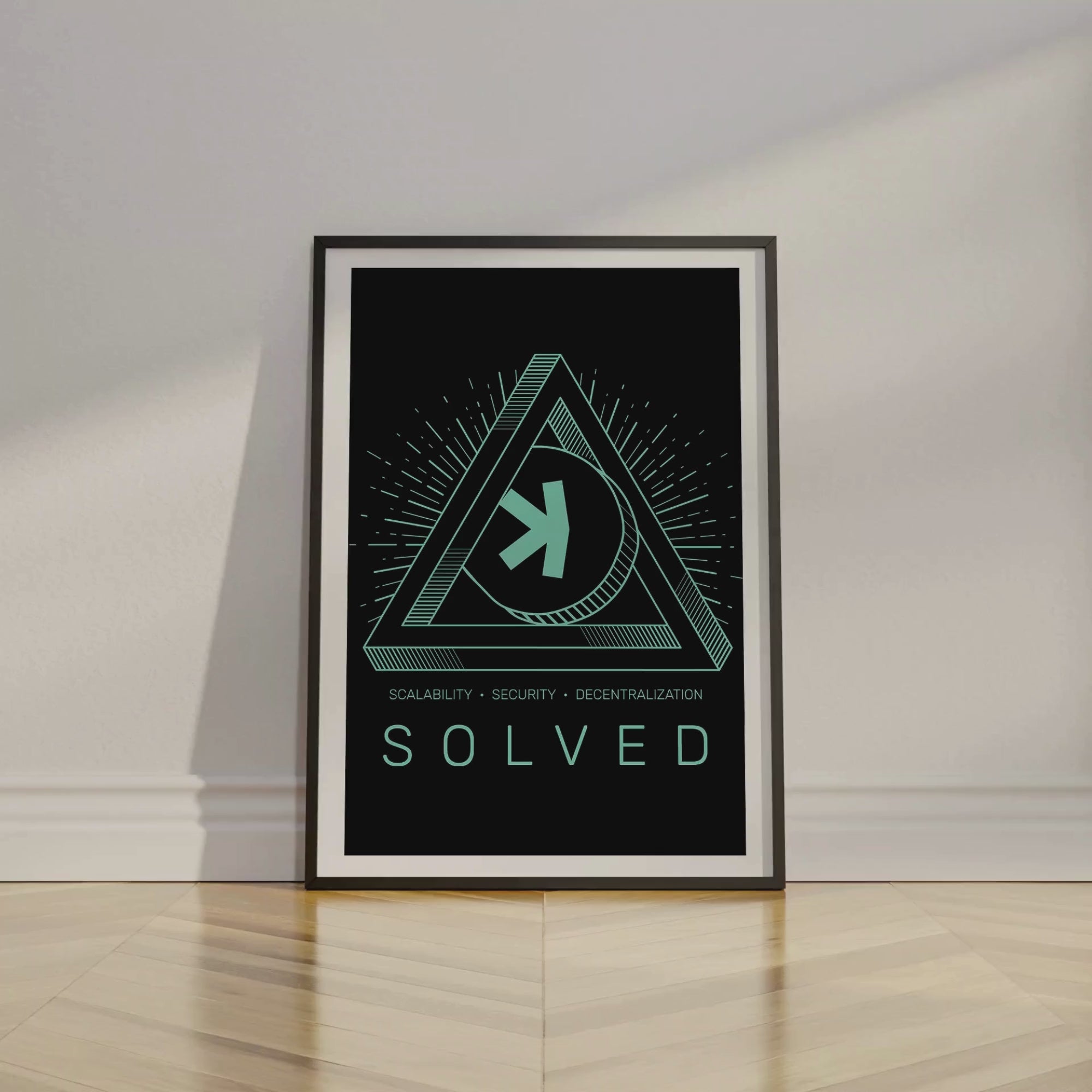 Kaspa Trilema Solved Poster - Unframed