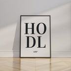 HODL XRP Poster - Unframed