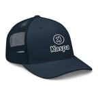 Kaspa KAS crypto trucker hat black - side view