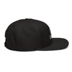 Embroidered Kaspa KAS crypto snapback black - right side view