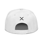 Embroidered XRP Snapback Hat - white back view