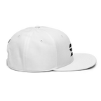 Embroidered Solana SOL crypto snapback white - right side view