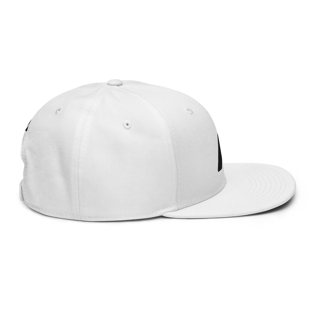 Embroidered Avalanche AVAX crypto snapback white - right side view