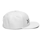 Embroidered XRP Ripple crypto snapback white - right side view