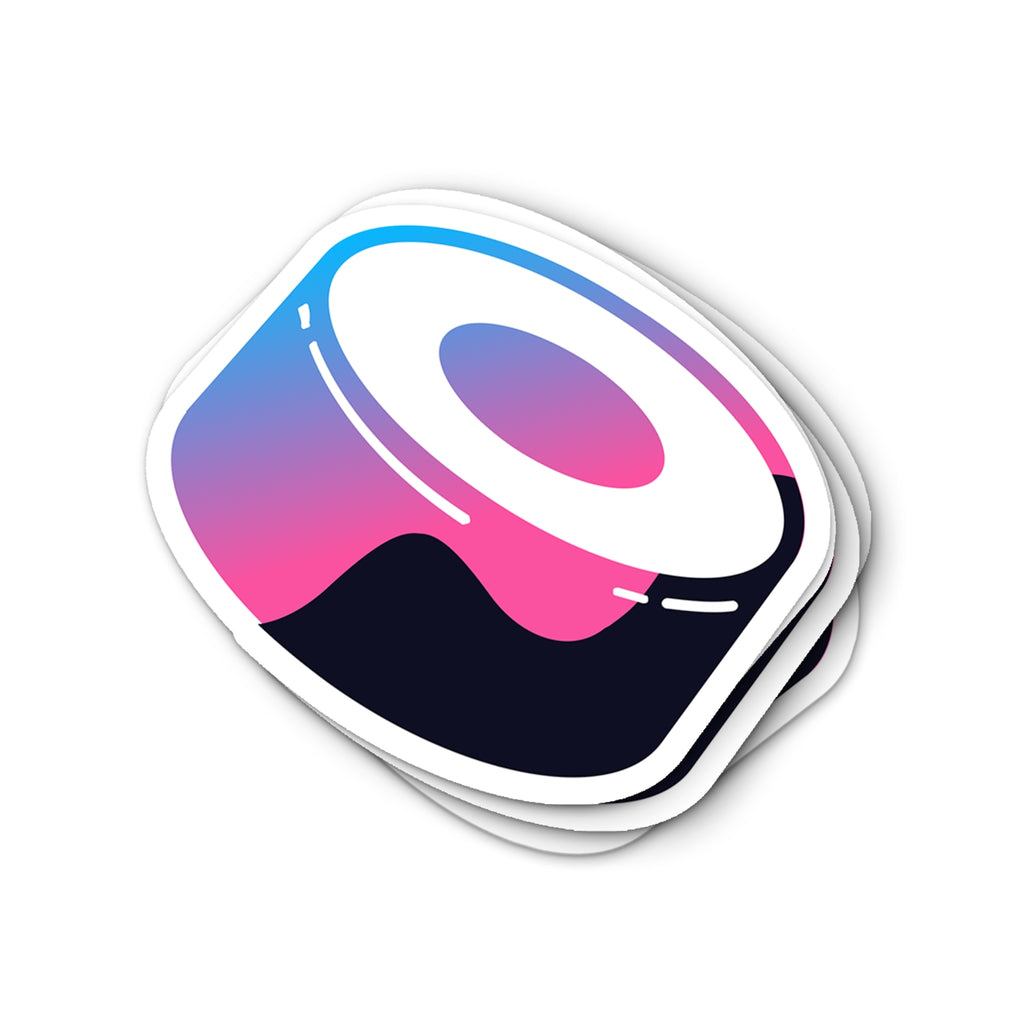 SushiSwap SUSHI Logo Waterproof Vinyl Crypto Sticker - sushi chef DeFi logo