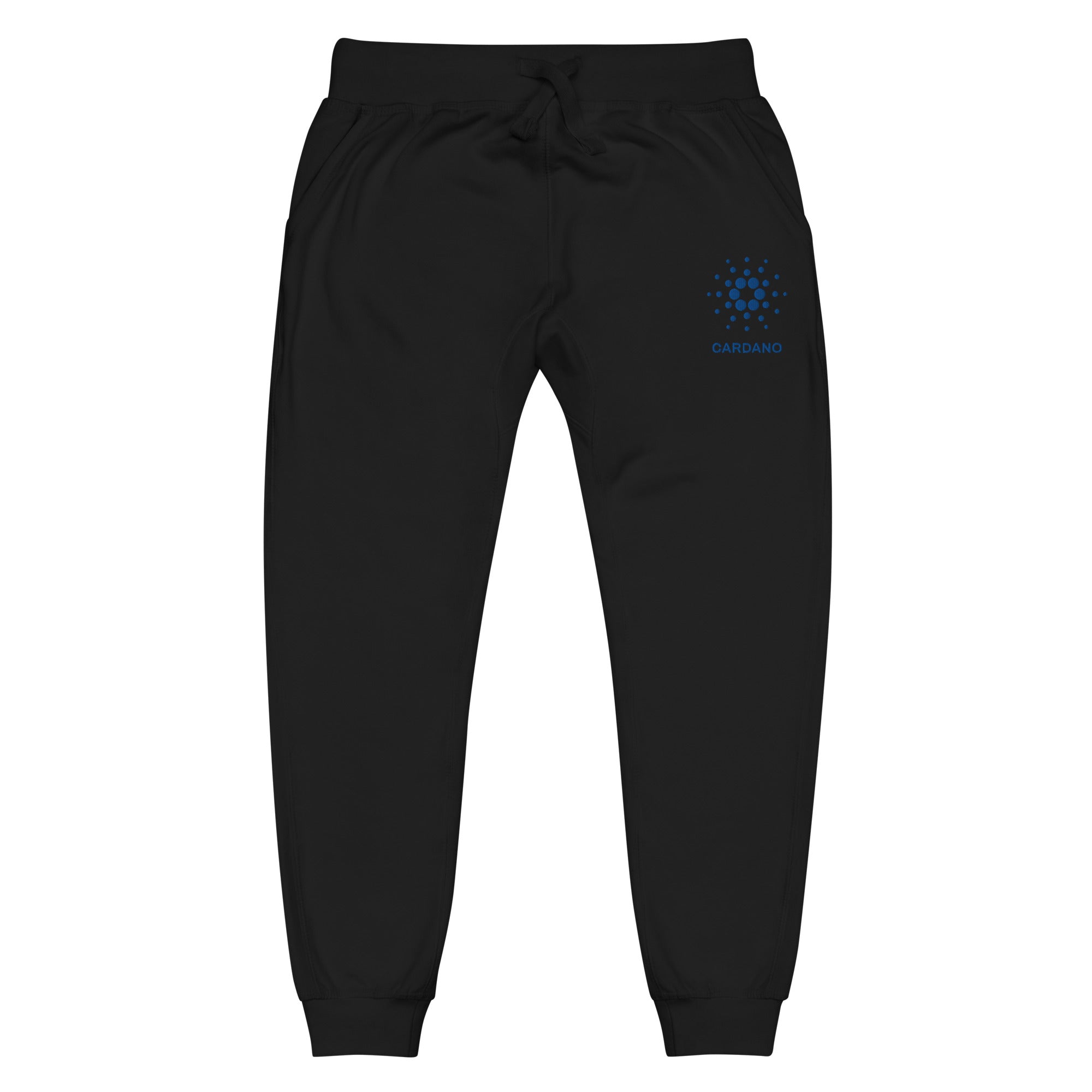 Embriodered Cardano Unisex Fleece Jogger Sweatpants