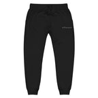 Ethereum ETH Embroidered Fleece Jogger - black front view