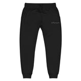 Ethereum ETH Embroidered Fleece Jogger - black front view