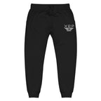 XRP Army Embroidered Fleece Jogger - black front view