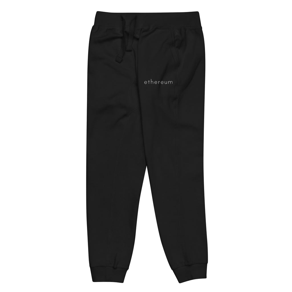 Embroidered Ethereum Unisex Fleece Jogger Sweatpants