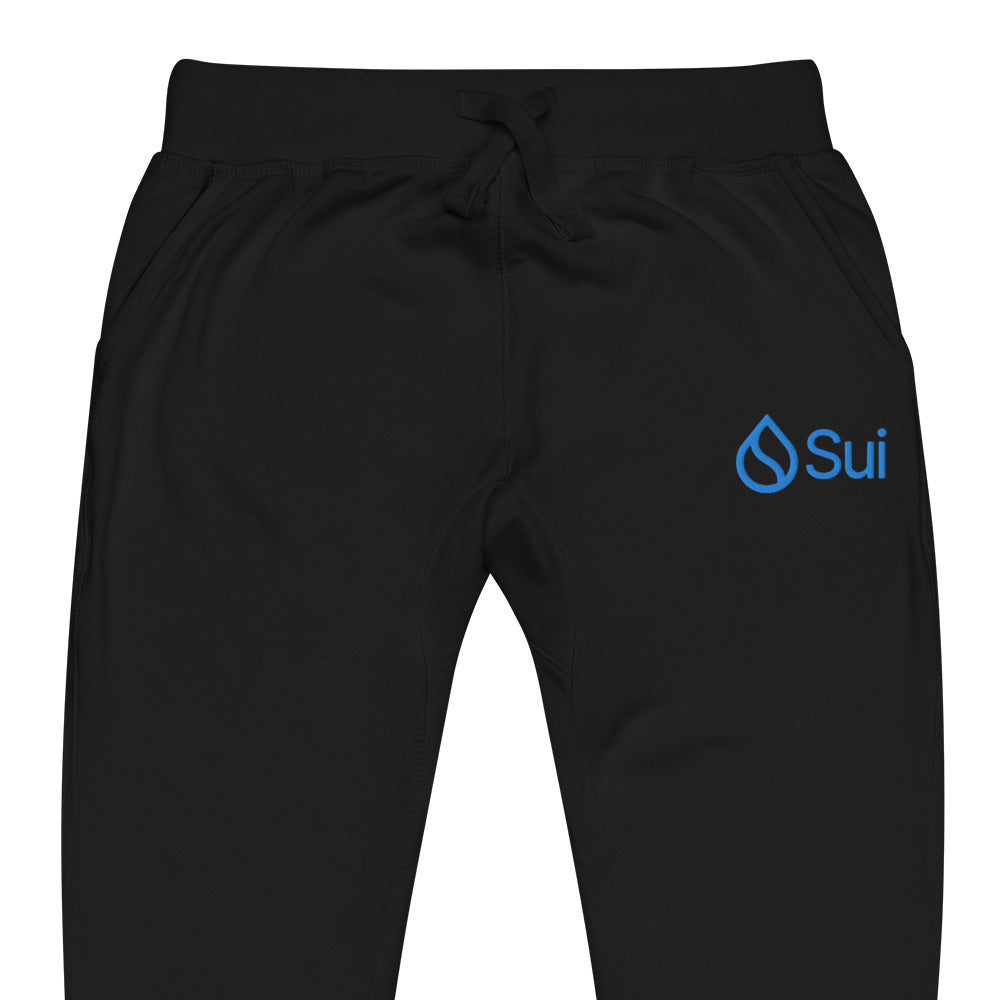 Embroidered Sui SUI Sweatpants - black zoomed embroidery