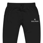 Embroidered Solana Sweatpants - black zoomed embroidery