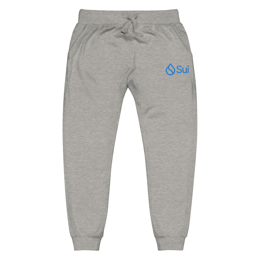 Sui SUI Embroidered Sweatpants - carbon grey front view
