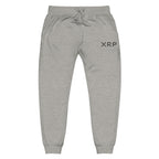 XRP Embroidered Sweatpants - carbon grey front view