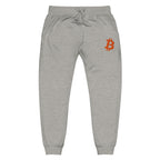 Embroidered Bitcoin "B" Unisex Fleece Jogger Sweatpants