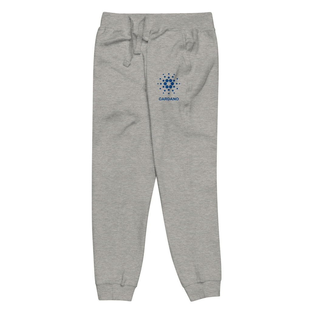 Embroidered Cardano Unisex Fleece Jogger Sweatpants