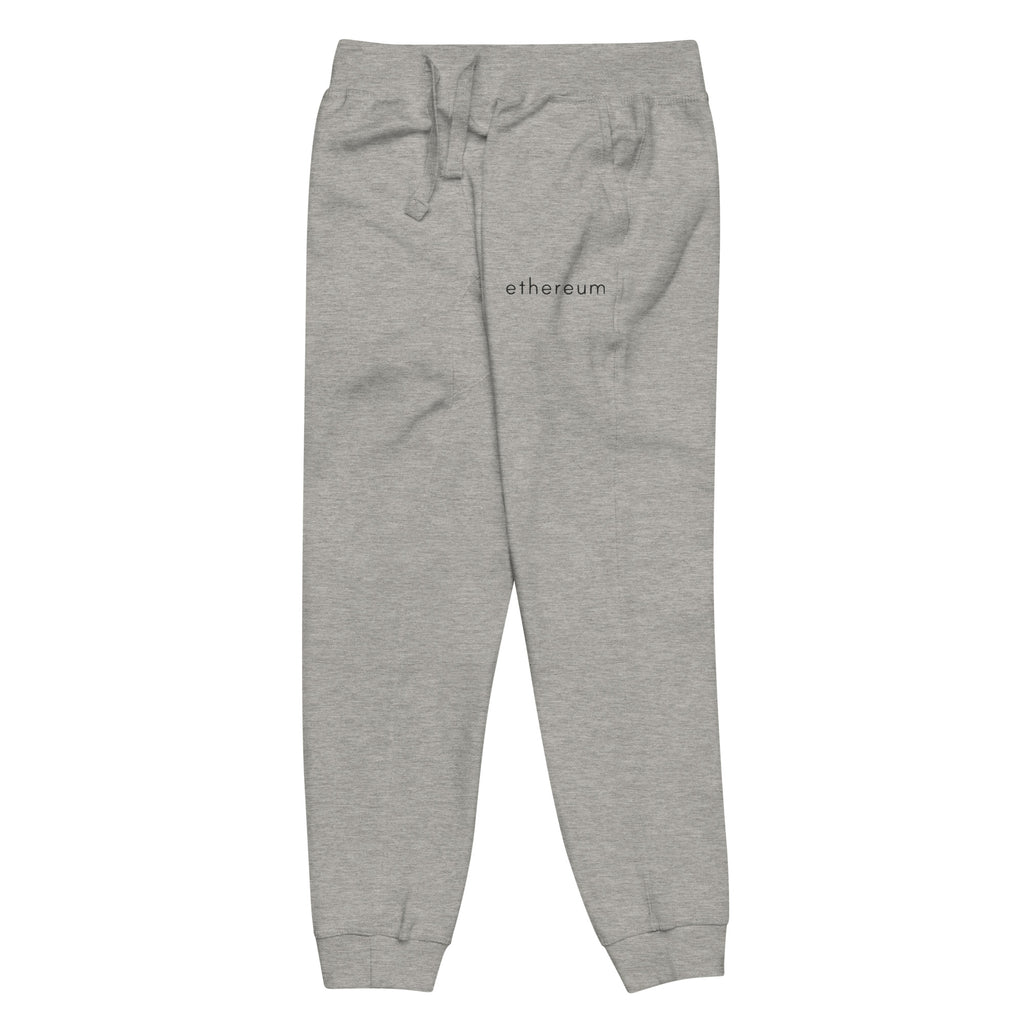 Embroidered Ethereum Unisex Fleece Jogger Sweatpants
