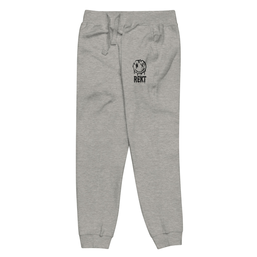 Embroidered "REKT" Unisex Fleece Jogger Sweatpants — Style 2