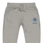 Embroidered Cardano Sweatpants - carbon grey zoomed embroidery
