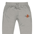 Embroidered Satoshi Nakamoto Sweatpants - carbon grey zoomed embroidery
