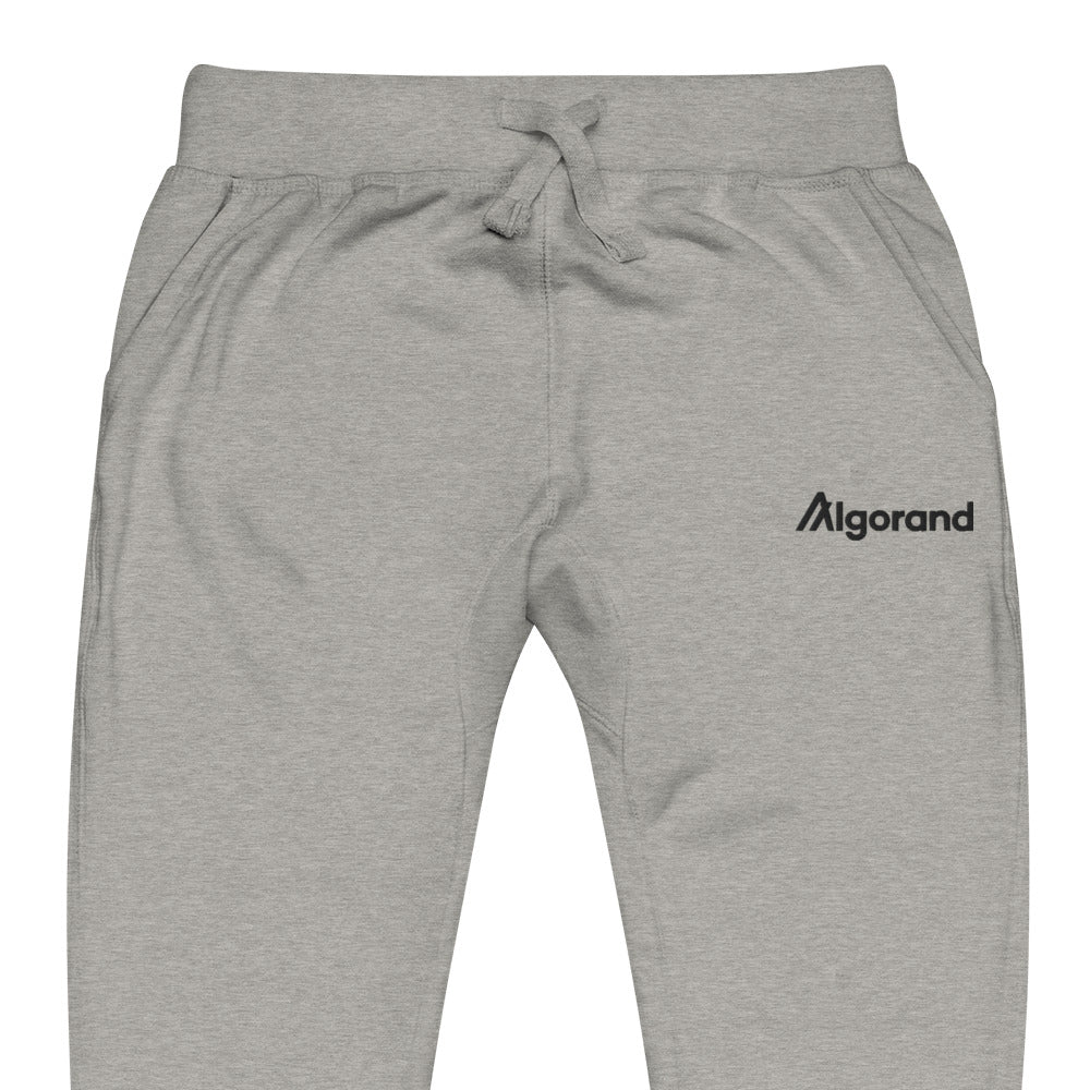 Embroidered Algorand Sweatpants - carbon grey zoomed embroidery
