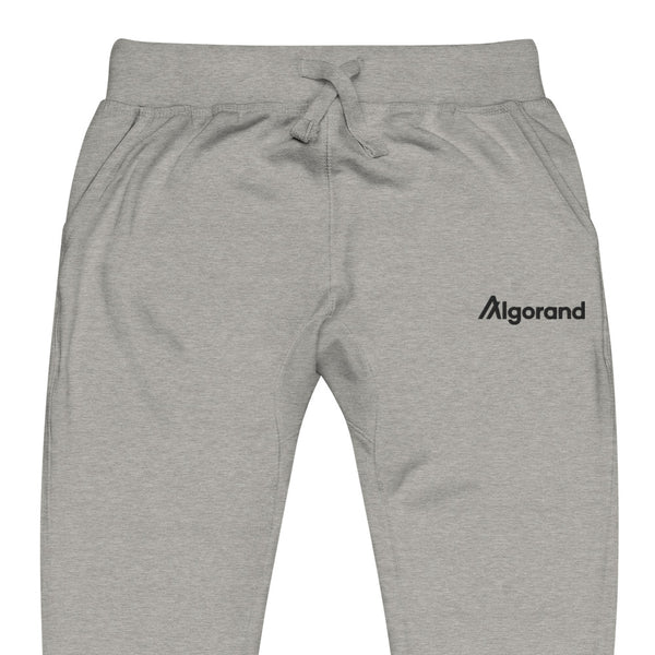 Embroidered Algorand Sweatpants - carbon grey zoomed embroidery