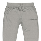 Embroidered Ethereum Sweatpants - carbon grey zoomed embroidery