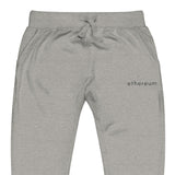 Embroidered Ethereum Sweatpants - carbon grey zoomed embroidery