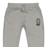 Embroidered REKT Style 2 Sweatpants - carbon grey zoomed embroidery